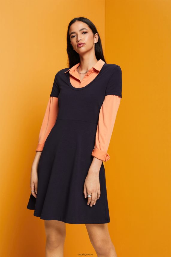 γυναίκες Esprit ΠΟΛΕΜΙΚΟ ΝΑΥΤΙΚΟ Μίνι φόρεμα ζέρσεϊ φορέματα 0J044P61