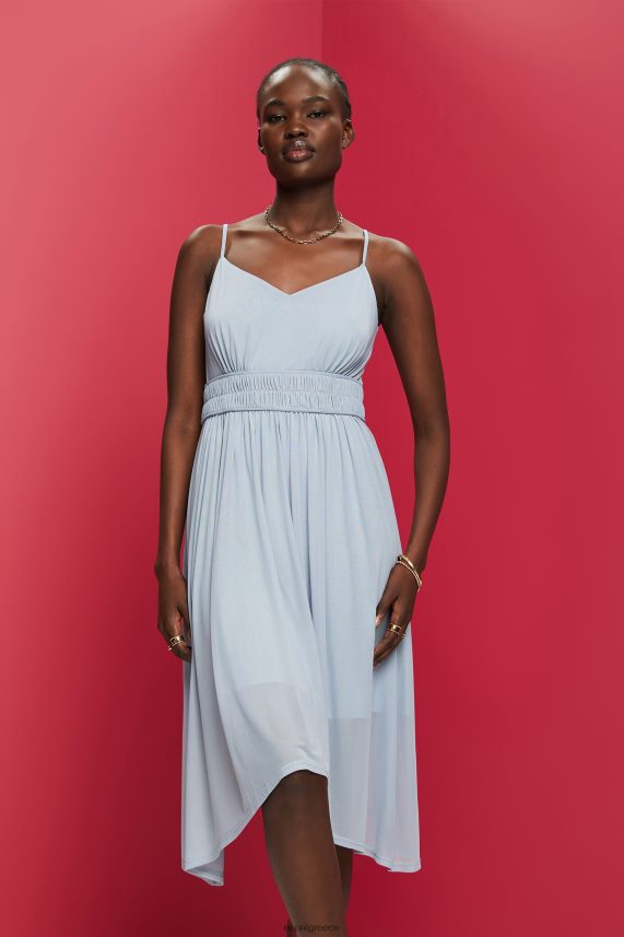 γυναίκες Esprit γαλάζιο λεβάντα Φόρεμα με ελαστικό πλέγμα στη μέση φορέματα 0J044P66