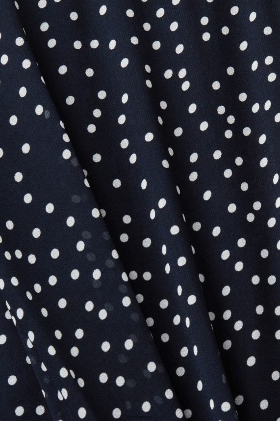 γυναίκες Esprit ΠΟΛΕΜΙΚΟ ΝΑΥΤΙΚΟ ανακυκλωμένο: φόρεμα σιφόν με μαζεμένη μέση φορέματα 0J044P67