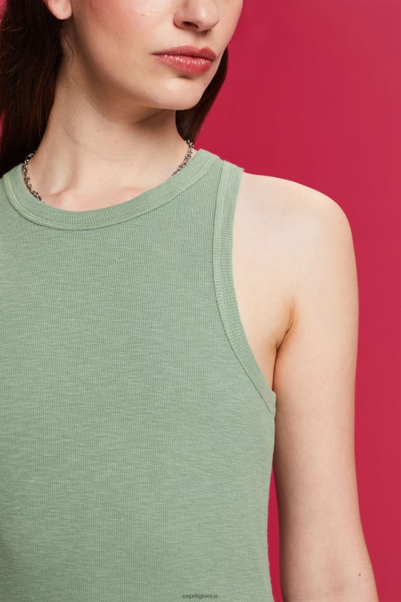 γυναίκες Esprit ωχρό χακί Μίνι φόρεμα με μείγμα υφασμάτων φορέματα 0J044P70