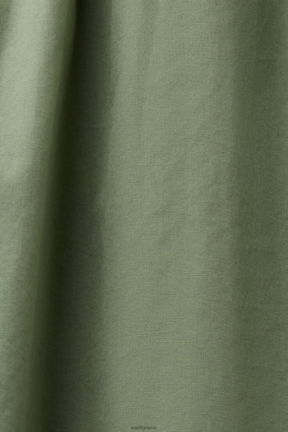 γυναίκες Esprit ωχρό χακί Μίνι φόρεμα με μείγμα υφασμάτων φορέματα 0J044P70