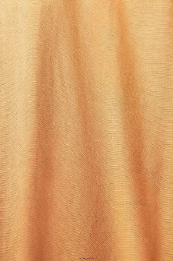 γυναίκες Esprit ροδάκινο blended λινό: πουκάμισο φόρεμα με ζώνη φορέματα 0J044P542