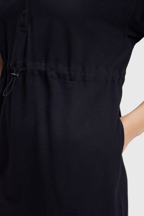 γυναίκες Esprit μαύρος dolphin tennis club φόρεμα πόλο πλισέ φορέματα 0J044P501