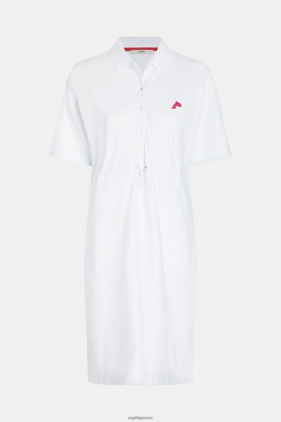 γυναίκες Esprit άσπρο dolphin tennis club φόρεμα πόλο πλισέ φορέματα 0J044P502