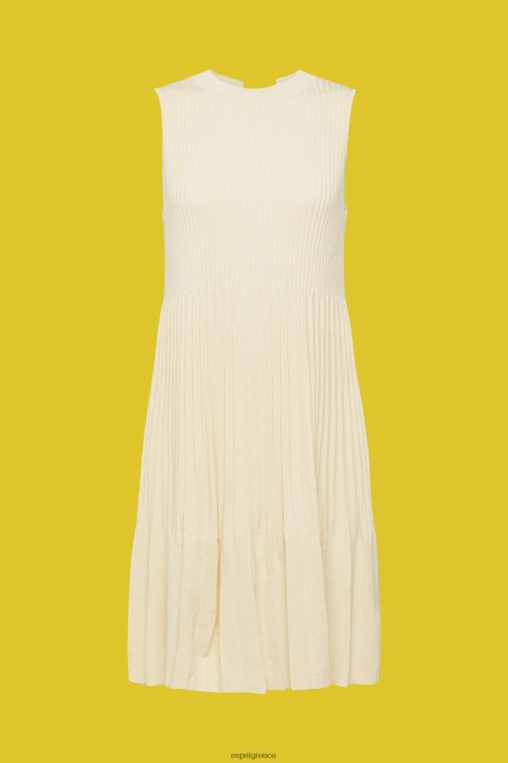 γυναίκες Esprit άμμος φόρεμα με πλισέ εφαρμογή και flare φορέματα 0J044P383