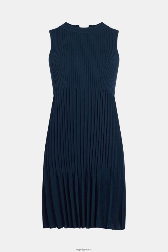 γυναίκες Esprit ΠΟΛΕΜΙΚΟ ΝΑΥΤΙΚΟ φόρεμα με πλισέ εφαρμογή και flare φορέματα 0J044P384