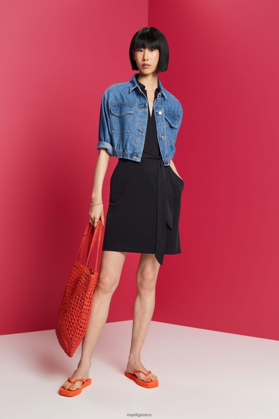 γυναίκες Esprit ανθρακίτης midi φόρεμα με λαιμόκοψη φορέματα 0J044P73