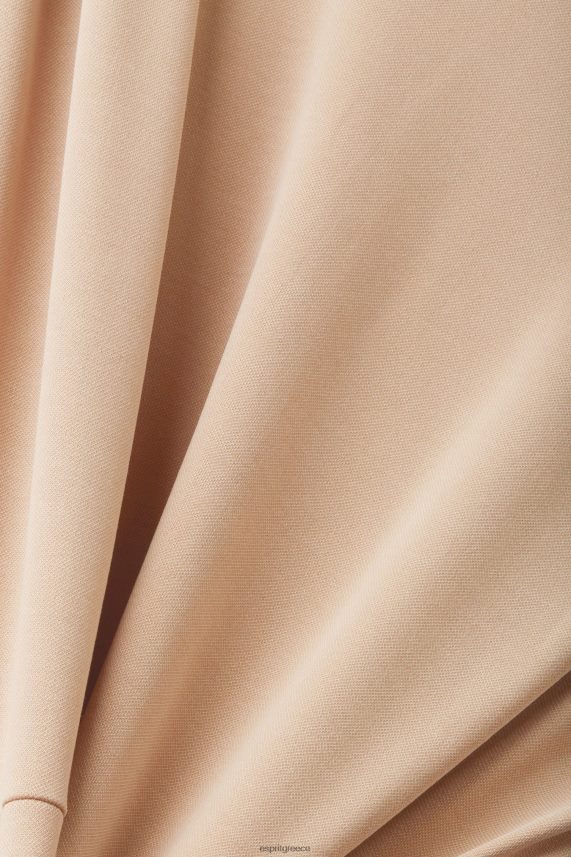 γυναίκες Esprit τεφρόχρουν χρώμα midi φόρεμα με λαιμόκοψη φορέματα 0J044P74