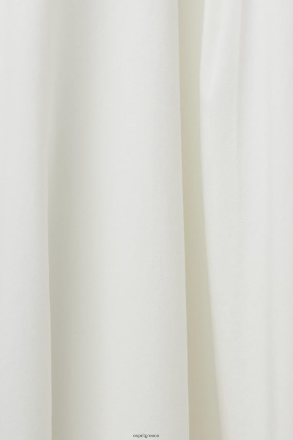 γυναίκες Esprit άσπρο midi φόρεμα με κέντημα, lenzing ecovero φορέματα 0J044P205