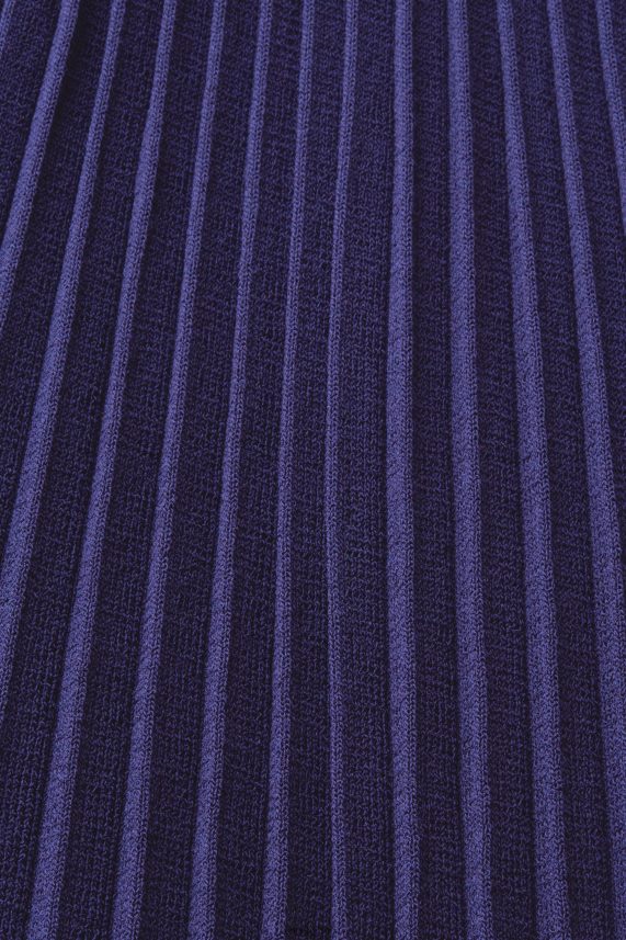 γυναίκες Esprit σκούρο μπλε Μίντι φόρεμα με πλισέ mockneck με κοντό μανίκι φορέματα 0J044P122