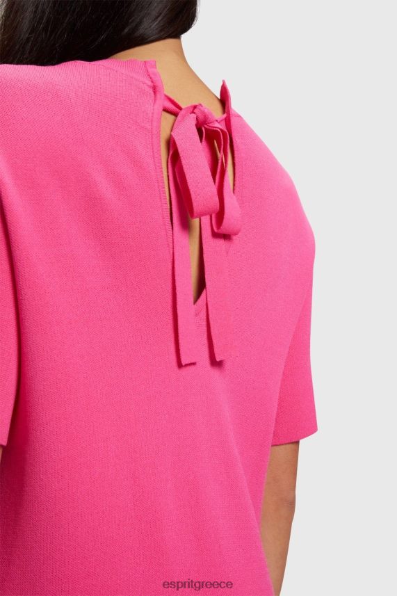 γυναίκες Esprit ροζ φούξια φόρεμα με πλισέ peplum φορέματα 0J044P380