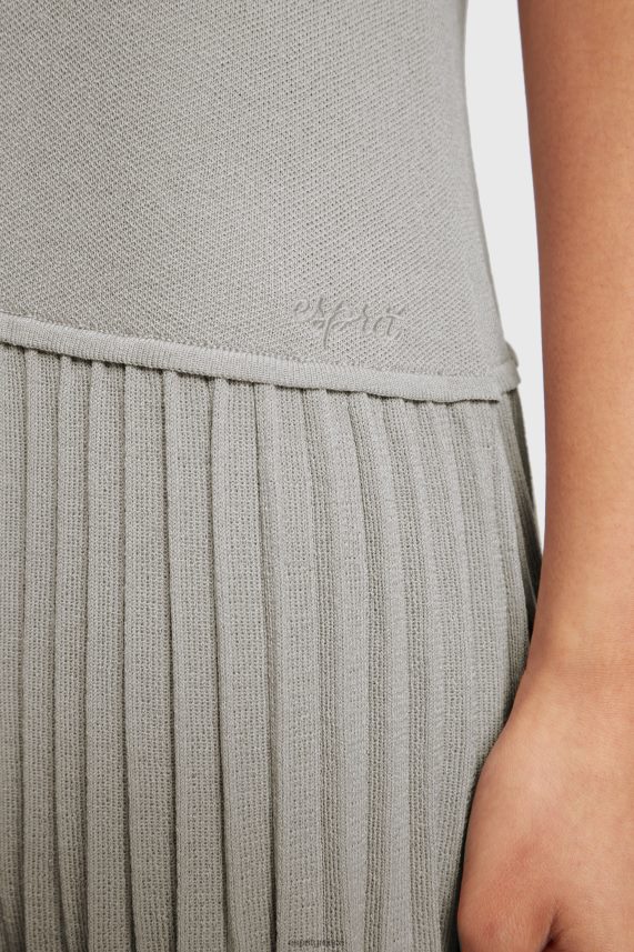 γυναίκες Esprit μέτριο γκρι φόρεμα με πλισέ peplum φορέματα 0J044P487