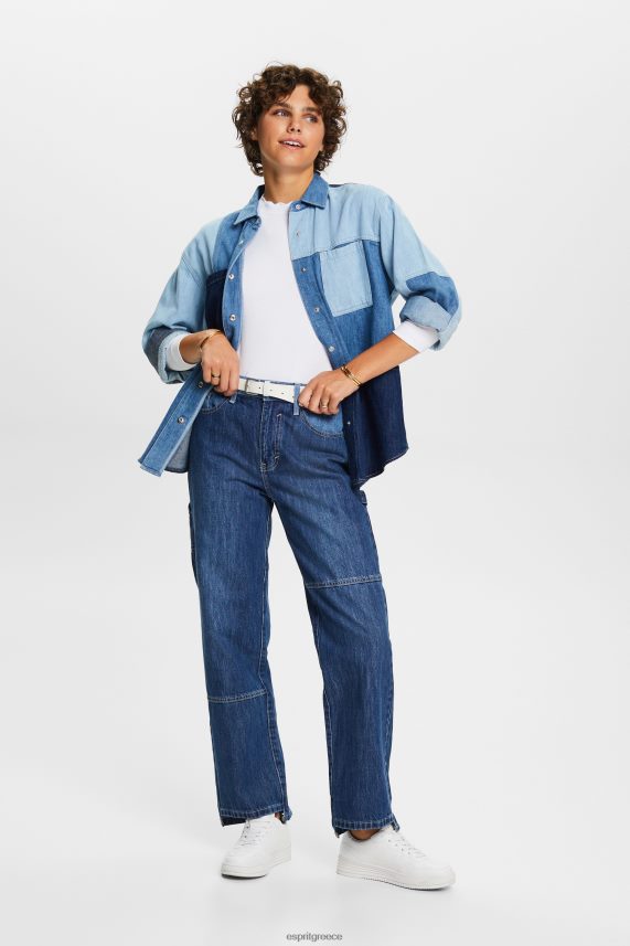 γυναίκες Esprit άσπρο μακρυμάνικο μπλουζάκι με χτενισμένο λαιμό μακρύ μανίκι 0J044P32