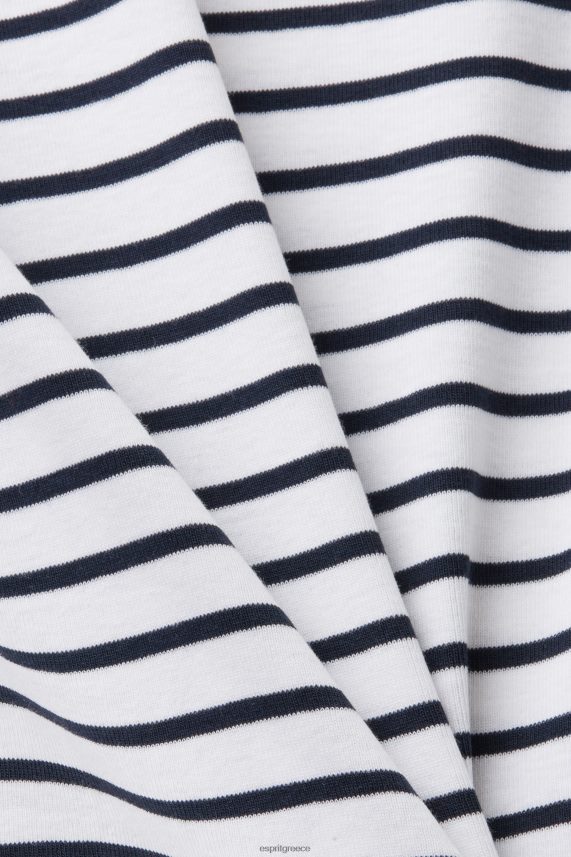 γυναίκες Esprit άσπρο μακρυμάνικο μπλουζάκι με χτενισμένο λαιμό μακρύ μανίκι 0J044P34