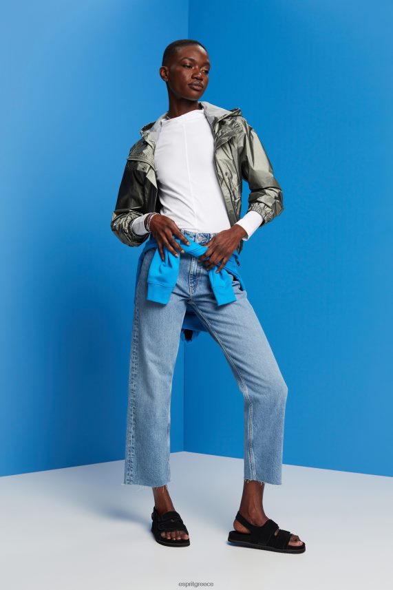 γυναίκες Esprit άσπρο μακρυμάνικο μπλουζάκι με λαιμόκαρα μακρύ μανίκι 0J044P369