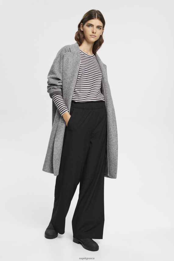 γυναίκες Esprit ανθρακίτης ριγέ μακρύ μανίκι, 100% βαμβάκι μακρύ μανίκι 0J044P250