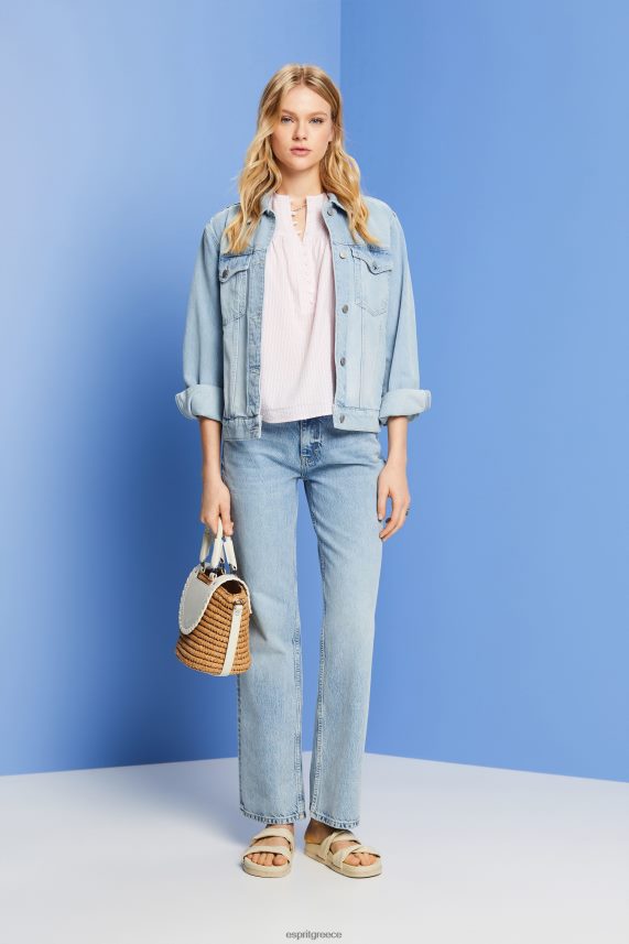 γυναίκες Esprit ανοιχτό ροζ ανάγλυφη κοντομάνικη μπλούζα μπλούζες 0J044P117