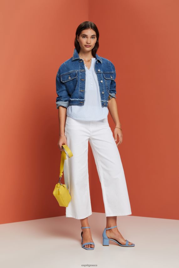 γυναίκες Esprit γαλάζιο ανάγλυφη κοντομάνικη μπλούζα μπλούζες 0J044P118