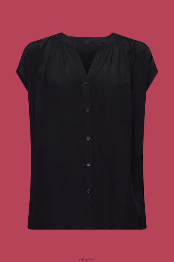 γυναίκες Esprit μαύρος κοντομάνικη μπλούζα μπλούζες 0J044P220