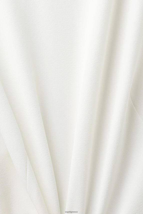 γυναίκες Esprit υπόλευκο κομμένη αμάνικη μπλούζα μπλούζες 0J044P308