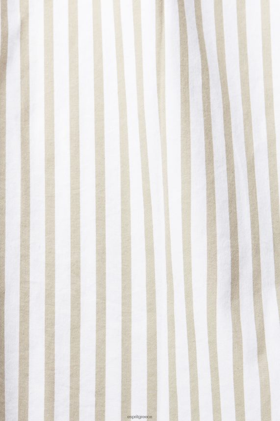 γυναίκες Esprit άσπρο μακριά ριγέ υφαντή μπλούζα μπλούζες 0J044P397