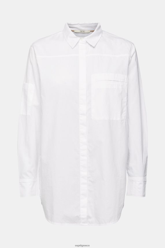 γυναίκες Esprit άσπρο πουκάμισο μπλούζα, οργανικό βαμβάκι μπλούζες 0J044P541