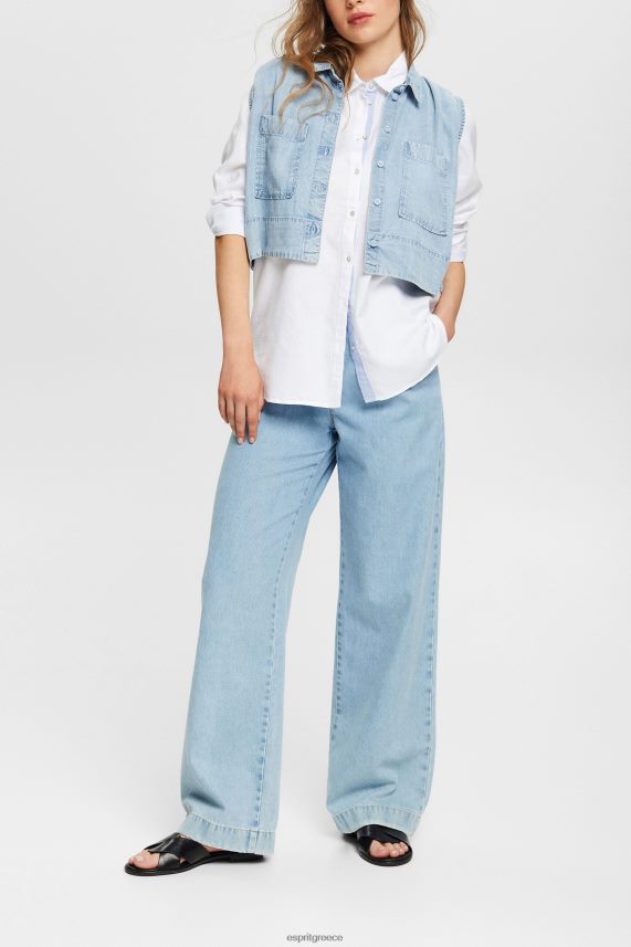 γυναίκες Esprit άσπρο πουκάμισο μπλούζα από 100% βαμβάκι μπλούζες 0J044P514