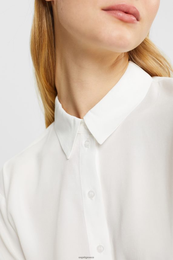 γυναίκες Esprit υπόλευκο πουκάμισο μπλούζα, lenzing ecovero μπλούζες 0J044P425