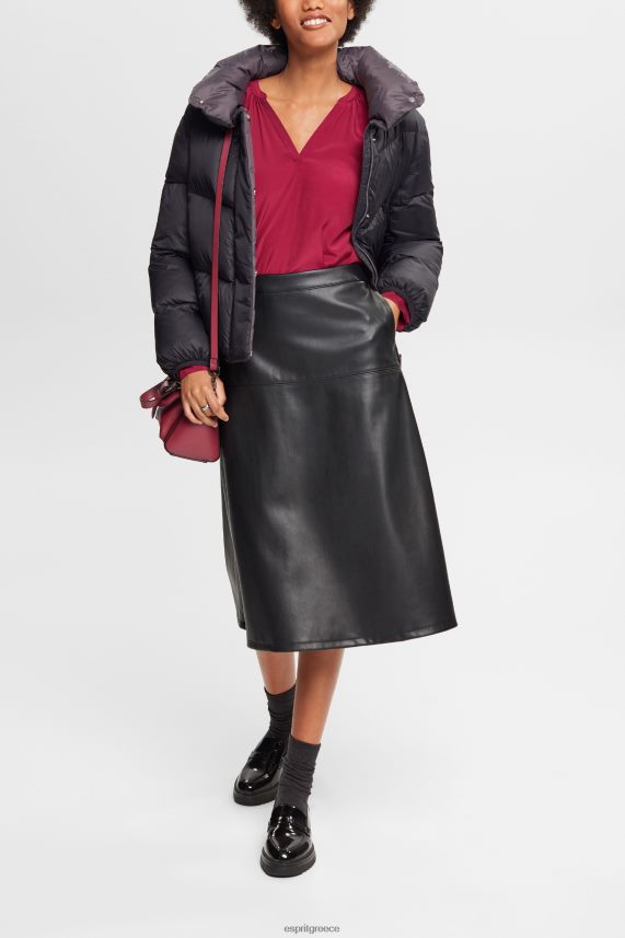 γυναίκες Esprit κεράσι κόκκινο μπλούζα με smocked λεπτομέρειες, lenzing ecovero μπλούζες 0J044P371