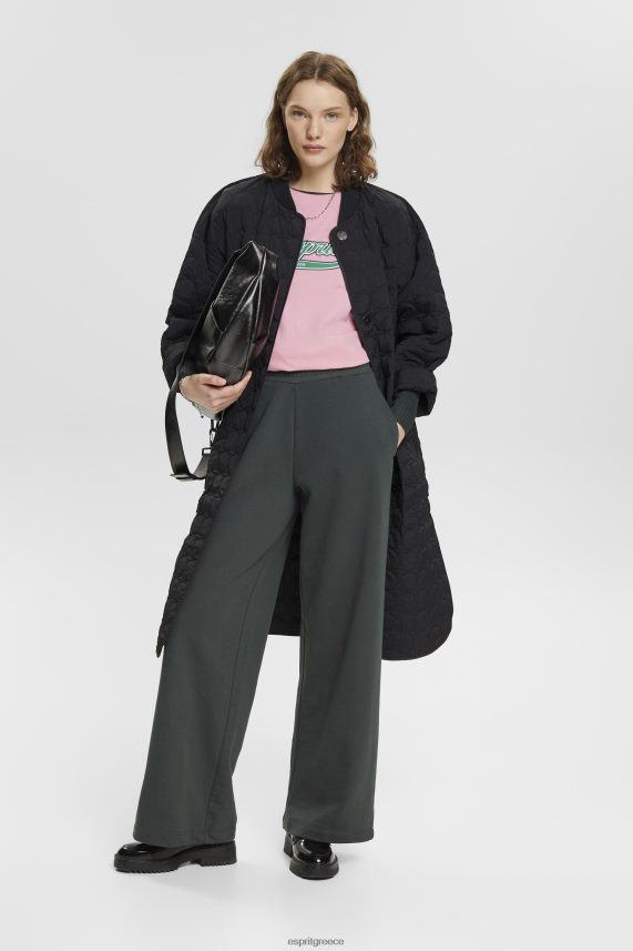 γυναίκες Esprit ροζ βαμβακερό μπλουζάκι με εμπριμέ λογότυπο μπλουζάκια 0J044P146