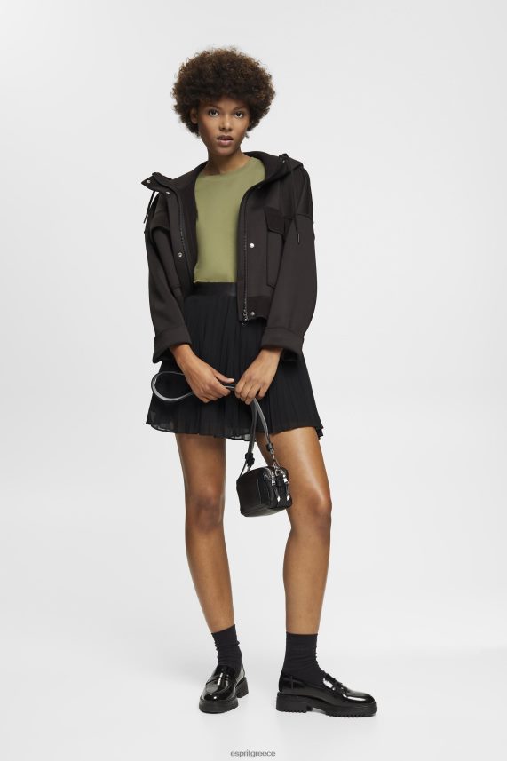 γυναίκες Esprit ελιά βαμβακερό μπλουζάκι με κεντημένο λογότυπο μπλουζάκια 0J044P149