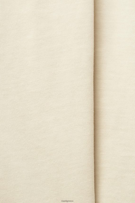 γυναίκες Esprit μπεζ μπλουζάκι με κομμένη λαιμόκοψη μπλουζάκια 0J044P195