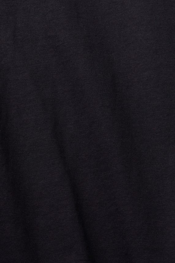 γυναίκες Esprit μαύρος βαμβακερό μπλουζάκι με λαιμόκοψη μπλουζάκια 0J044P454