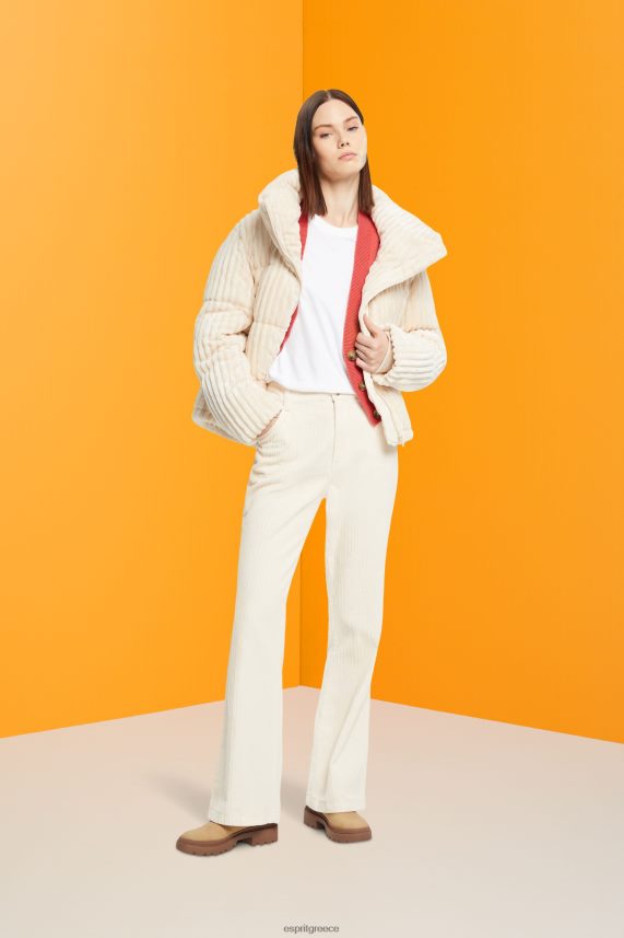 γυναίκες Esprit άσπρο βαμβακερό μπλουζάκι με λαιμόκοψη μπλουζάκια 0J044P456