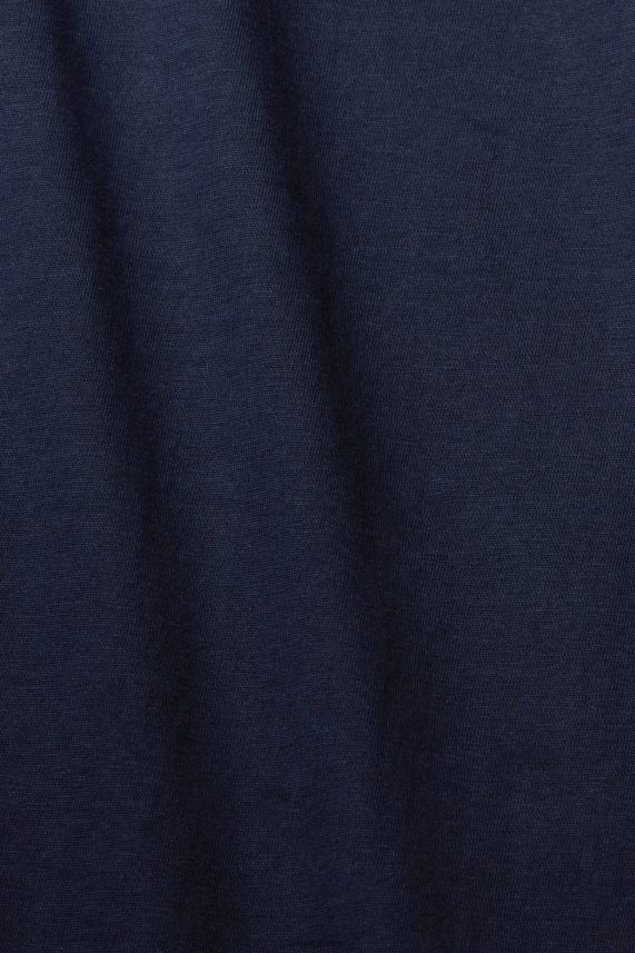 γυναίκες Esprit ΠΟΛΕΜΙΚΟ ΝΑΥΤΙΚΟ βαμβακερό μπλουζάκι με λαιμόκοψη μπλουζάκια 0J044P459