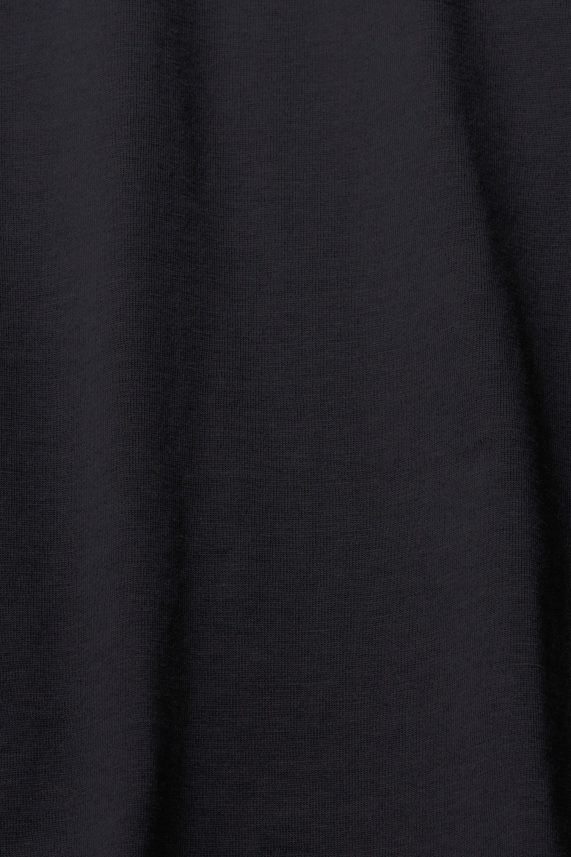 γυναίκες Esprit μαύρος μακρυμάνικο μπλουζάκι με λογότυπο μπλουζάκια 0J044P460