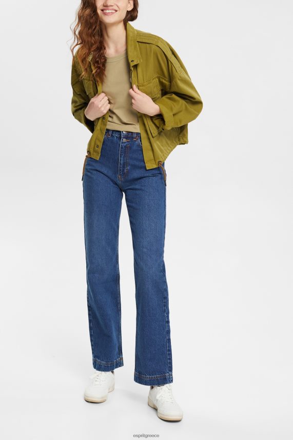 γυναίκες Esprit ωχρό χακί μπλουζάκι με κεντημένο μοτίβο μπλουζάκια 0J044P557