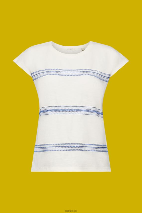 γυναίκες Esprit πάγος κεντημένο μπλουζάκι, 100% βαμβάκι μπλουζάκια 0J044P97
