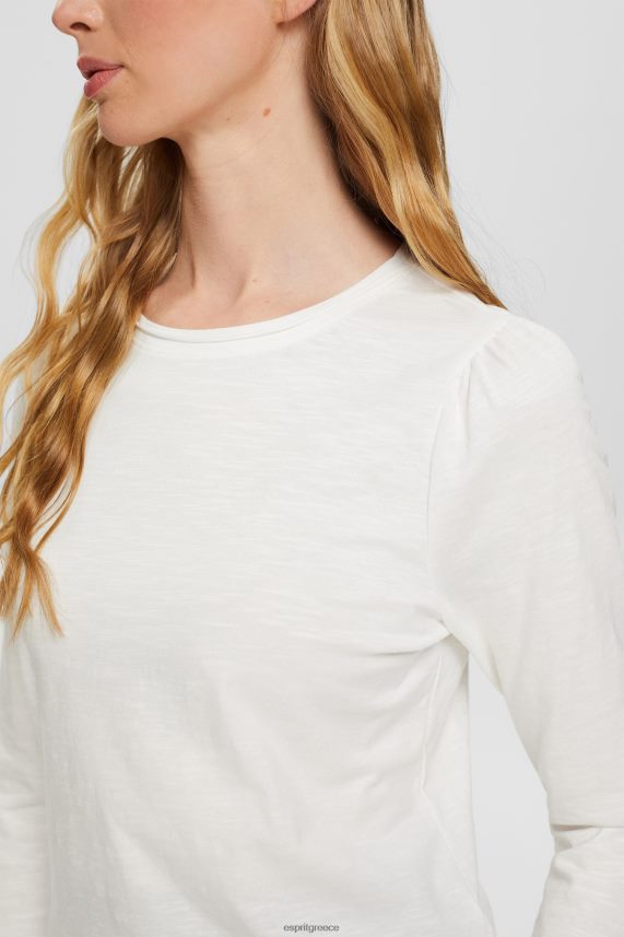 γυναίκες Esprit υπόλευκο casual βαμβακερό μπλουζάκι μπλουζάκια 0J044P539
