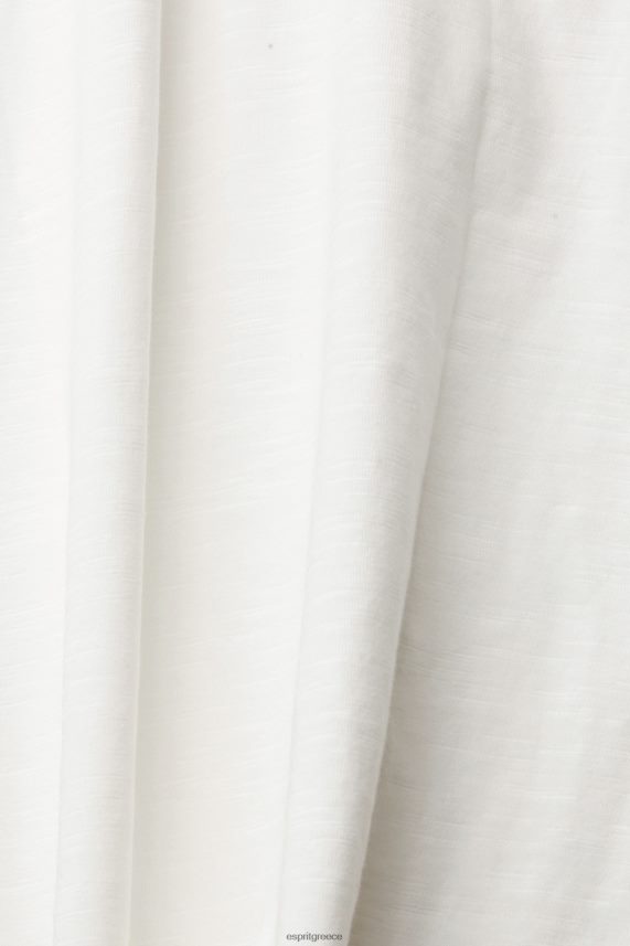 γυναίκες Esprit υπόλευκο casual βαμβακερό μπλουζάκι μπλουζάκια 0J044P539