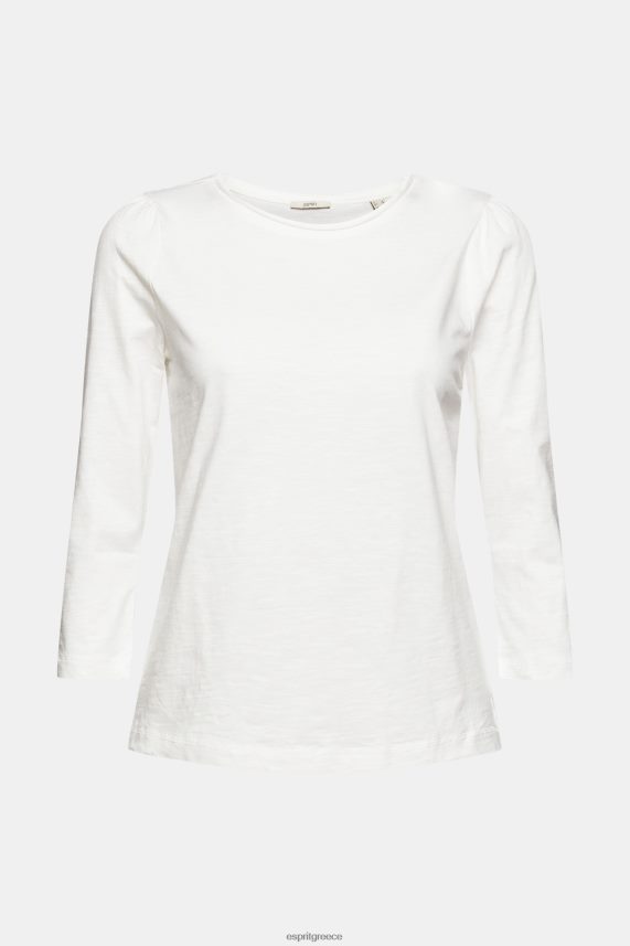 γυναίκες Esprit υπόλευκο casual βαμβακερό μπλουζάκι μπλουζάκια 0J044P539