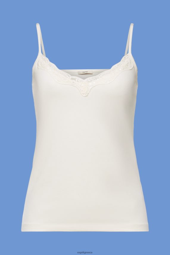 γυναίκες Esprit πάγος μπλουζάκι με δαντέλα μπλουζα 0J044P140