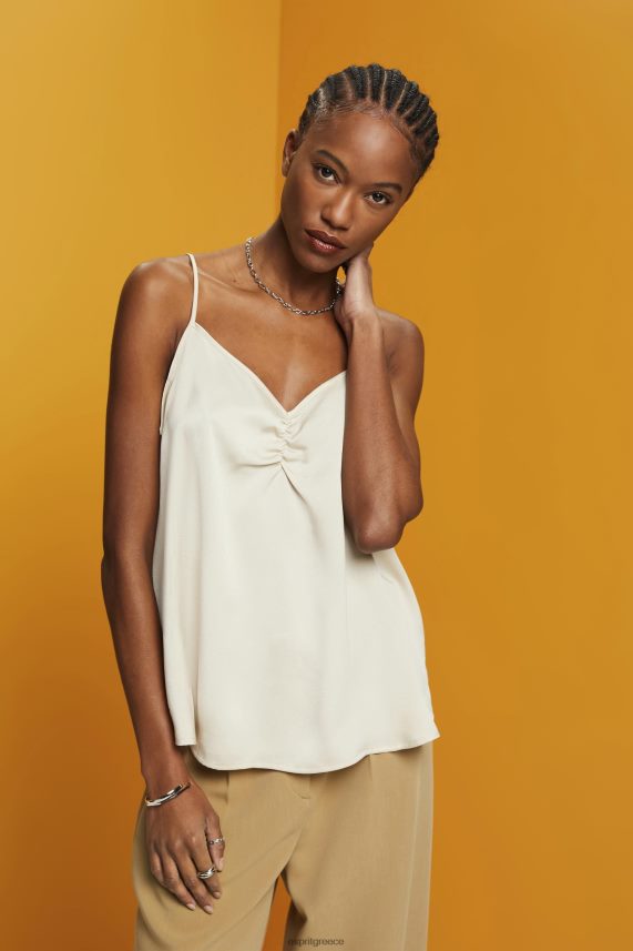 γυναίκες Esprit ελαφρύ γκρι σατέν τιράντα τοπ μπλουζα 0J044P355