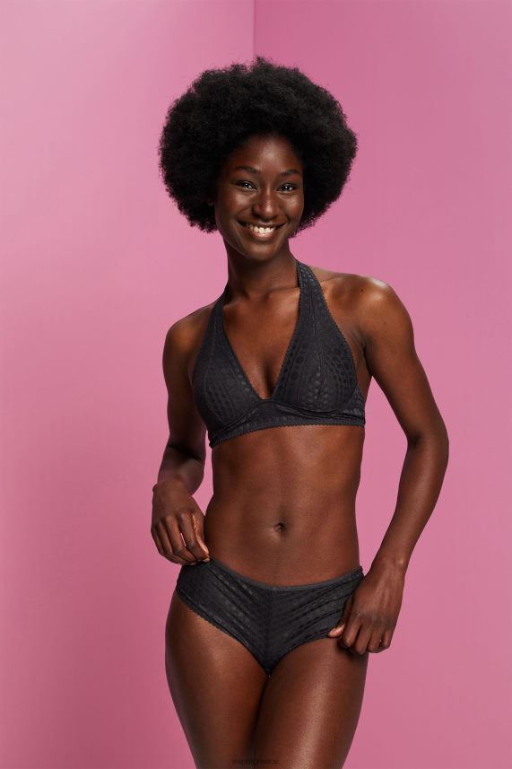 γυναίκες Esprit ανθρακίτης ανακυκλωμένο: μαλακό σουτιέν με λαιμόκοψη με δαντέλα μπλουζα 0J044P77