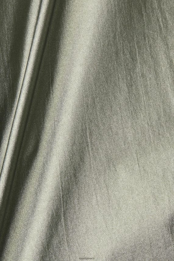 γυναίκες Esprit σκούρο γαλαζοπράσινο μεταλλικό γυαλιστερό μπουφάν με κουκούλα μπουφάν 0J044P267