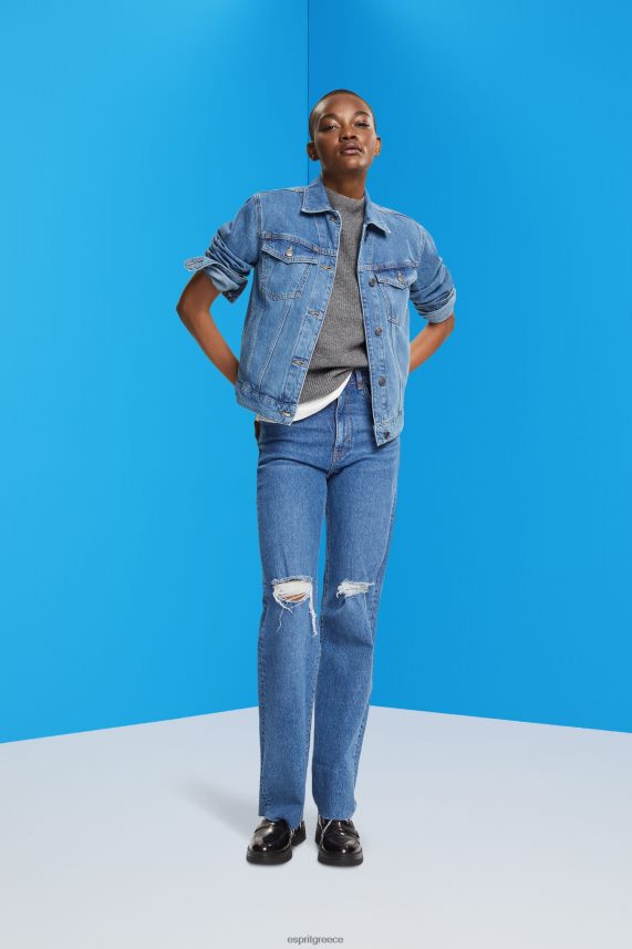 γυναίκες Esprit μπλε μέτριο πλύσιμο τζιν μπουφάν μπουφάν 0J044P553