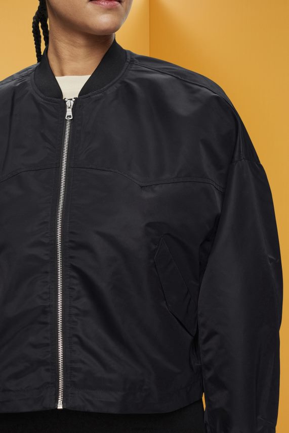 γυναίκες Esprit μαύρος υπερμεγέθη bomber jacket μπουφάν 0J044P213