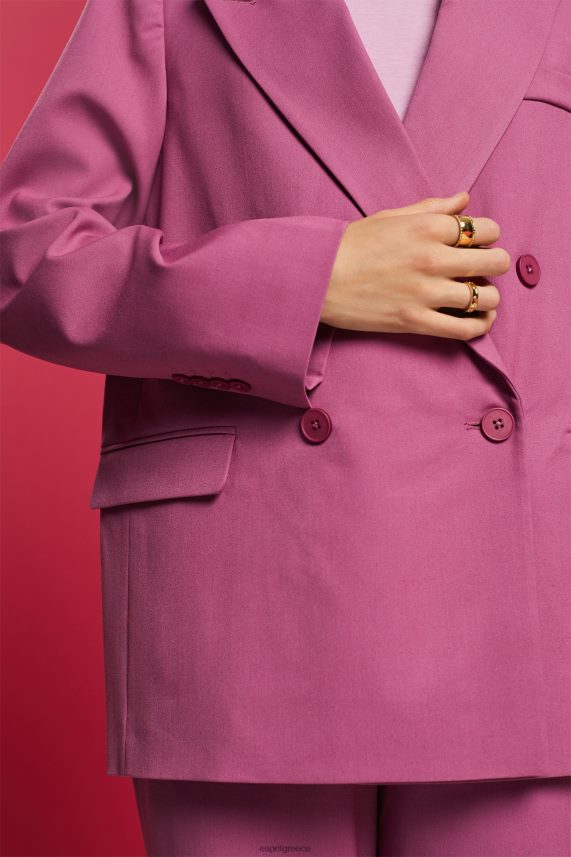 γυναίκες Esprit βιολέτα μπλέιζερ υφαντά παλτό 0J044P133