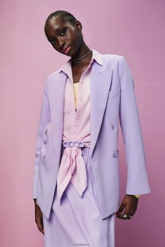 γυναίκες Esprit λεβάντα διπλό μπλέιζερ παλτό 0J044P256