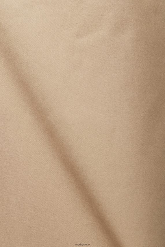 γυναίκες Esprit καμήλα αδιάβροχο παλτό με κουκούλα με κορδόνι παλτό 0J044P306